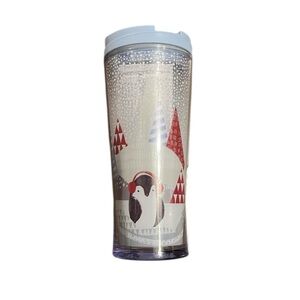 Starbucks Penguin Travel Tumbler with Winter Design 12 oz